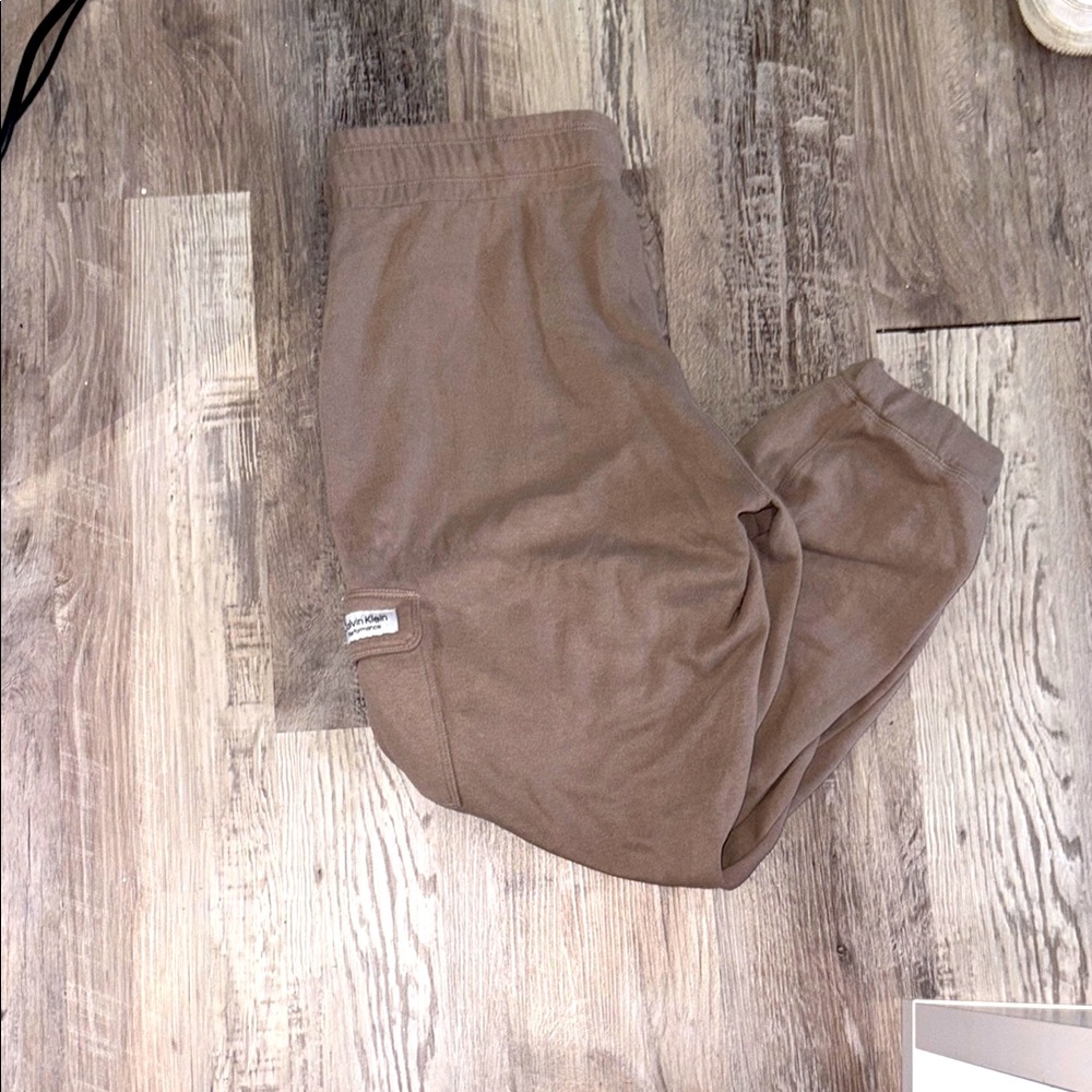 Calvin Klein Brown Joggers Relaxed Fit Sweatpants